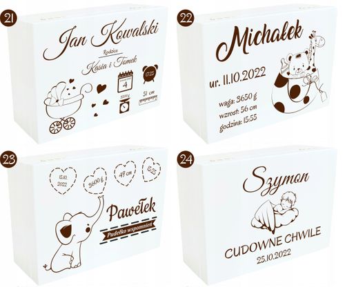 Pudełko Wspomnień Prezent Chrzest Roczek Urodziny na Arena.pl