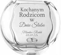 Wazon z grawer PREZENT podziękowanie dla rodziców