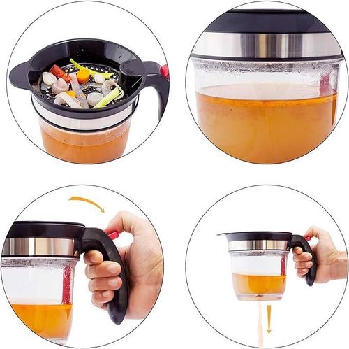 Pojemnik separator tłuszczu z sitkiem i miarką na Arena.pl