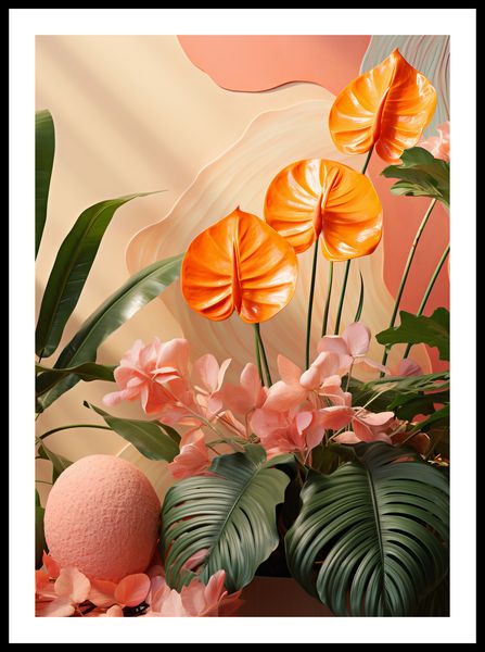 Plakat 50x70cm Pomarańczowy Raj zdjęcie 3