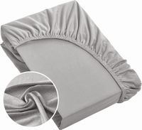 Prześcieradło z gumką jersey Design91 220X200 srebrny