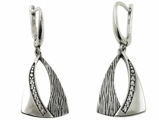 KOMPLET BIŻUTERII SREBRNEJ 925 AŻUROWY CYRKONIE SWAROVSKI + GRAWER GRATIS zdjęcie 11