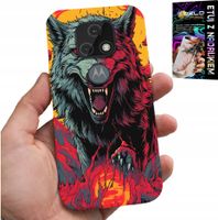 ETUI DO MOTOROLA MOTO E7 PLUS - WILK WILKI WATAHA SUPER WZORY CASE + SZKŁO