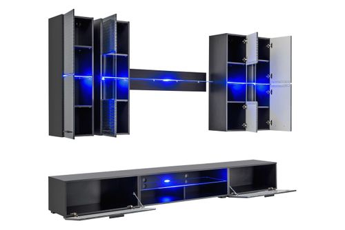 Meblościanka Dunno Czarny 3D na Arena.pl