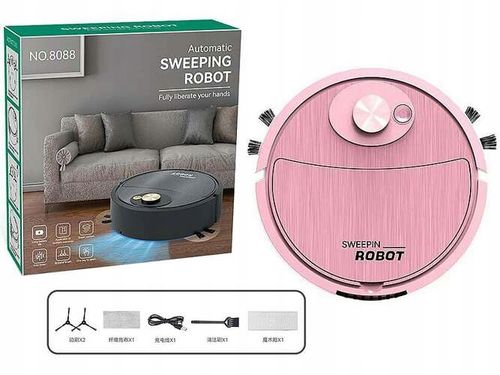 ODKURZACZ DLA DZIECI BATERIE ROBOT SAMOJEZDNY RÓŻ na Arena.pl