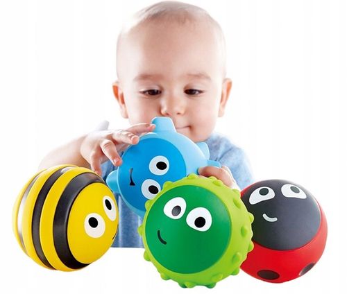 Gumowe piłki piłeczki sensoryczne owady A008 na Arena.pl