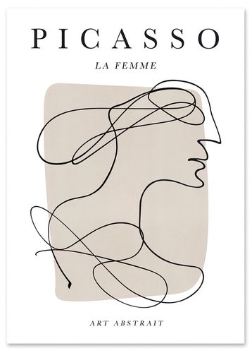Plakat pablo picasso portret twarz 70x100 cm na Arena.pl