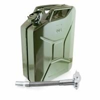 17062+17360 METALOWY KANISTER Z LEJKIEM NA PALIWO 20L SOLIDNY BITUXX
