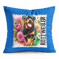 PODUSZKA NIEBIESKA PREZENT - PIES PSY PIESEK RASA ROTTWEILER