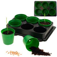 DONICZKI PRODUKCYJNE multiplaty DO ROZSAD WYSIEWU SADZONEK 6SZT + PALE