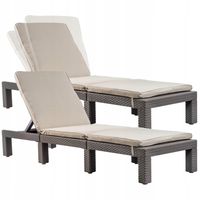 Keter Leżak Ogrodowy Regulowany Z Materacem 2szt