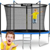 Trampolina ogrodowa 10ft/312cm z siatką wewnętrzną i drabinką Neo-Sport