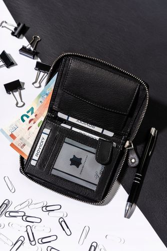 duży, skórzany portfel męski na zamek - always wild na Arena.pl