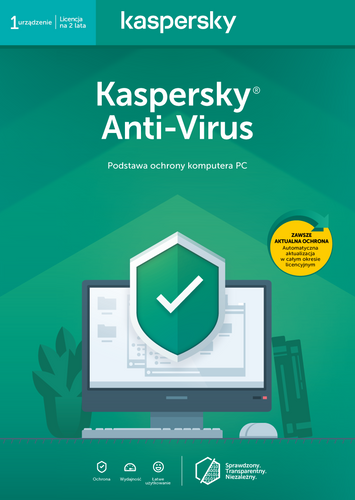 Kaspersky Anti-Virus 1 komputer / 2 lata na Arena.pl