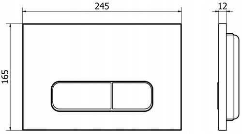 PRZYCISK WC NAPO 02 do GEBERIT UP100 CZARNY na Arena.pl