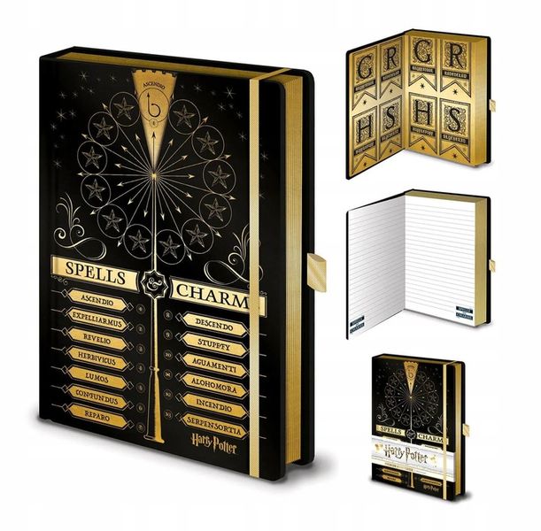 Notes A5 Harry Potter Spells And Charms 120k w linie Notatnik twarda oprawa zdjęcie 9