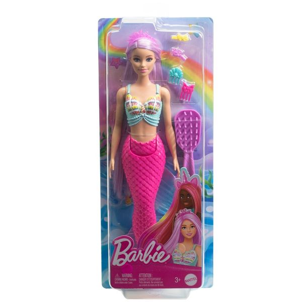 Barbie Syrenka Lalka Długie włosy HRR00 zdjęcie 1