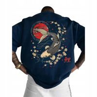 T-Shirt Bawełniany z Krótkim Rękawem Koszulka z Nadrukiem Vintage roz. XL
