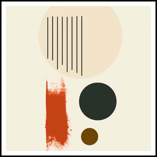 Plakat 100x100cm Symetryczna Struna na Arena.pl