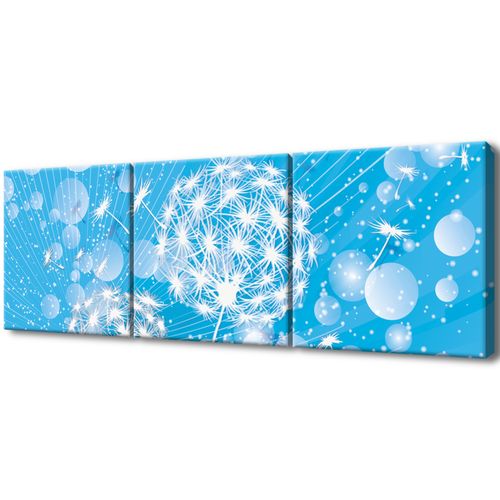 Obraz 90X30 Dmuchawce Abstrakcja Błękitne Tle na Arena.pl