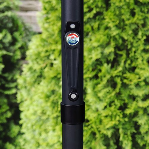 PARASOL OGRODOWY 300 CM DUŻY SKŁADANY REGULOWANY SOLIDNY ŁAMANY Z KORBKĄ na Arena.pl