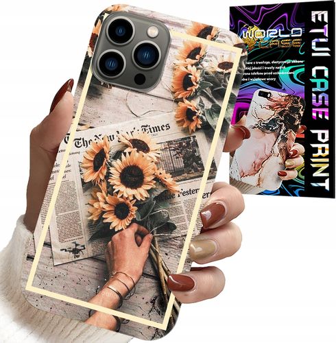 ETUI DO IPHONE 11 PRO MAX - KWIATISTY WZÓR SŁONECZNIK SŁONECZNIKI na Arena.pl