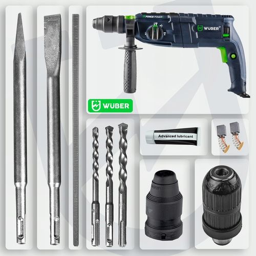 MŁOTOWIERTARKA UDAROWA 4000BPM 4J WIERTARKA 2500W 230V SDS+SAMOZACISK na Arena.pl