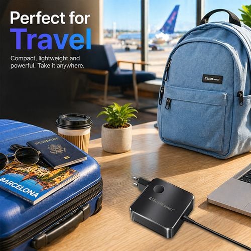 Qoltec ładowarka GaN 65W USB-C PD PPS na Arena.pl