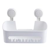 Półka, koszyk łazienkowy na przyssawkę biały - Yoka Home