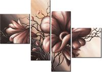 100 70CM OBRAZ 4 ELEM DALIOWA KONIECZNOŚĆ DRUK PŁÓTNO RAMA