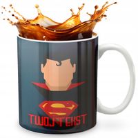 KUBEK 330ml GRAFIKA PREZENT ŚWIĘTA WZÓR FILM SUPER MAN KSIĘŻNICZKA IMIĘ
