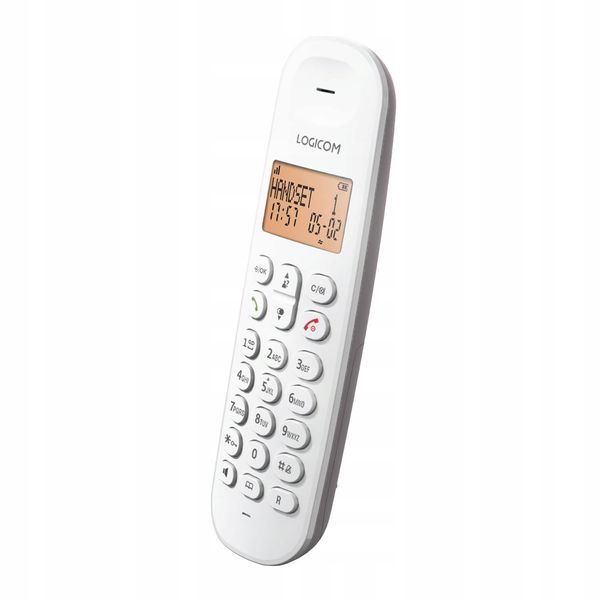 Telefon bezprzewodowy Logicom taupe zdjęcie 2