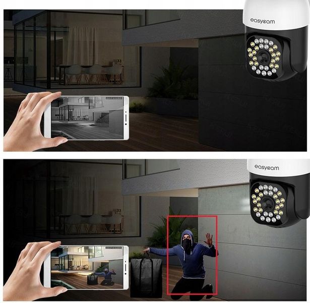 Kamera zewnętrzna obrotowa IP WiFi Tuya 4MPx 4x zoom zdjęcie 13