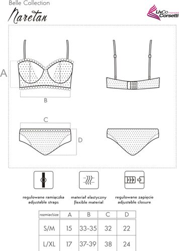 Zmysłowy komplet Naretan Est Belle Collection rozmiar - L/XL na Arena.pl