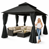 PAWILON NAMIOT OGRODOWY ALTANA 3x4 m z oświetleniem LED MOSKITIERA