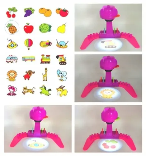 PROJEKTOR DO NAUKI RYSOWANIA RZUTNIK RÓŻOWY ZESTAW na Arena.pl