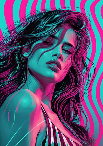 Plakat 64x90cm Neonowy Wzrok zdjęcie 1
