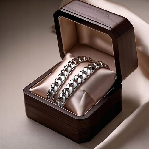 Łańcuszek Naszyjnik Męski Srebrny Gruby 9mm Łańcuch Na Prezent Kubański na Arena.pl