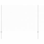 Ogrodzenie z słupkami Srebrny 1.6 x 50 m Stal