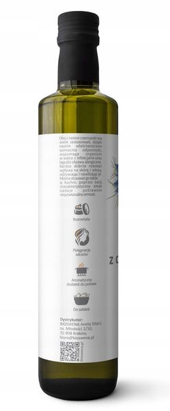 Olej z czarnuszki 250ml / BIOSWENA zimnotłoczony zdjęcie 2