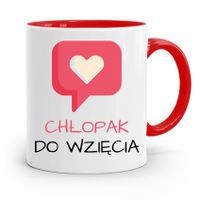 Kubek Czerwony Dla Chłopaka Chłopak Do Wzięcia Z Nadrukiem Ze Zdjęciem