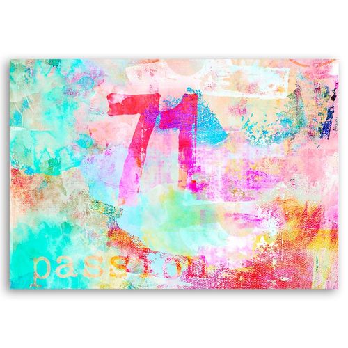 Obraz na płótnie – Canvas, Liczba, abstrakcja 70x50 na Arena.pl