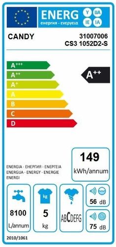 Pralka Candy A++ 60 cm Smart Touch CS3 1052D2 na Arena.pl