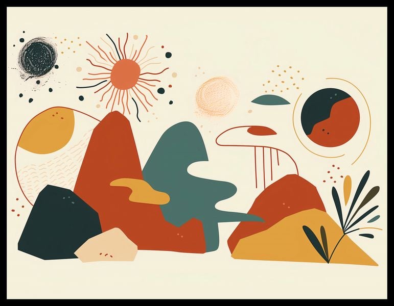 Plakat 65x50cm Kosmos Barw zdjęcie 2