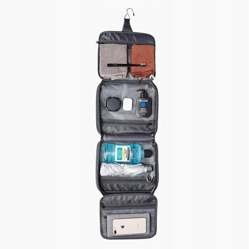 KOSMETYCZKA PODRÓŻNA męska wisząca z haczykiem rozkładana Pojemny organizer na Arena.pl