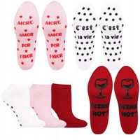 Skarpetki Damskie ABS Stopki Bawełniane Antypoślizgowe Silikon MORAJ 38-41