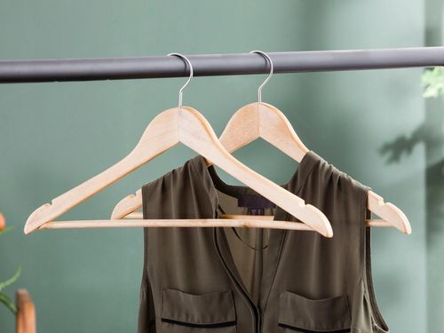 WIESZAK DREWNIANY NA UBRANIA KOMPLET 10 SZTUK DO GARDEROBY WIESZAKI na Arena.pl