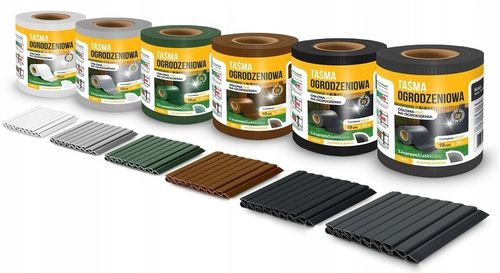 TAŚMA OGRODZENIOWA 19cmx35m GRAFITOWA OSŁONA NA PŁOT OGRODZENIE PANELOWE UV na Arena.pl