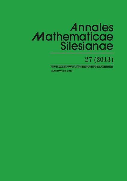 (pdf) Annales Mathematicae Silesianae. T. 27 (2013) zdjęcie 1