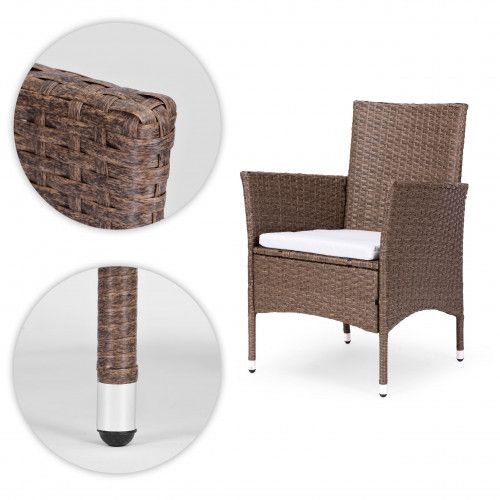 KOMPLET MEBLI OGRODOWYCH MULTIGARDEN Z TECHNORATTANU DLA 4 OSÓB na Arena.pl